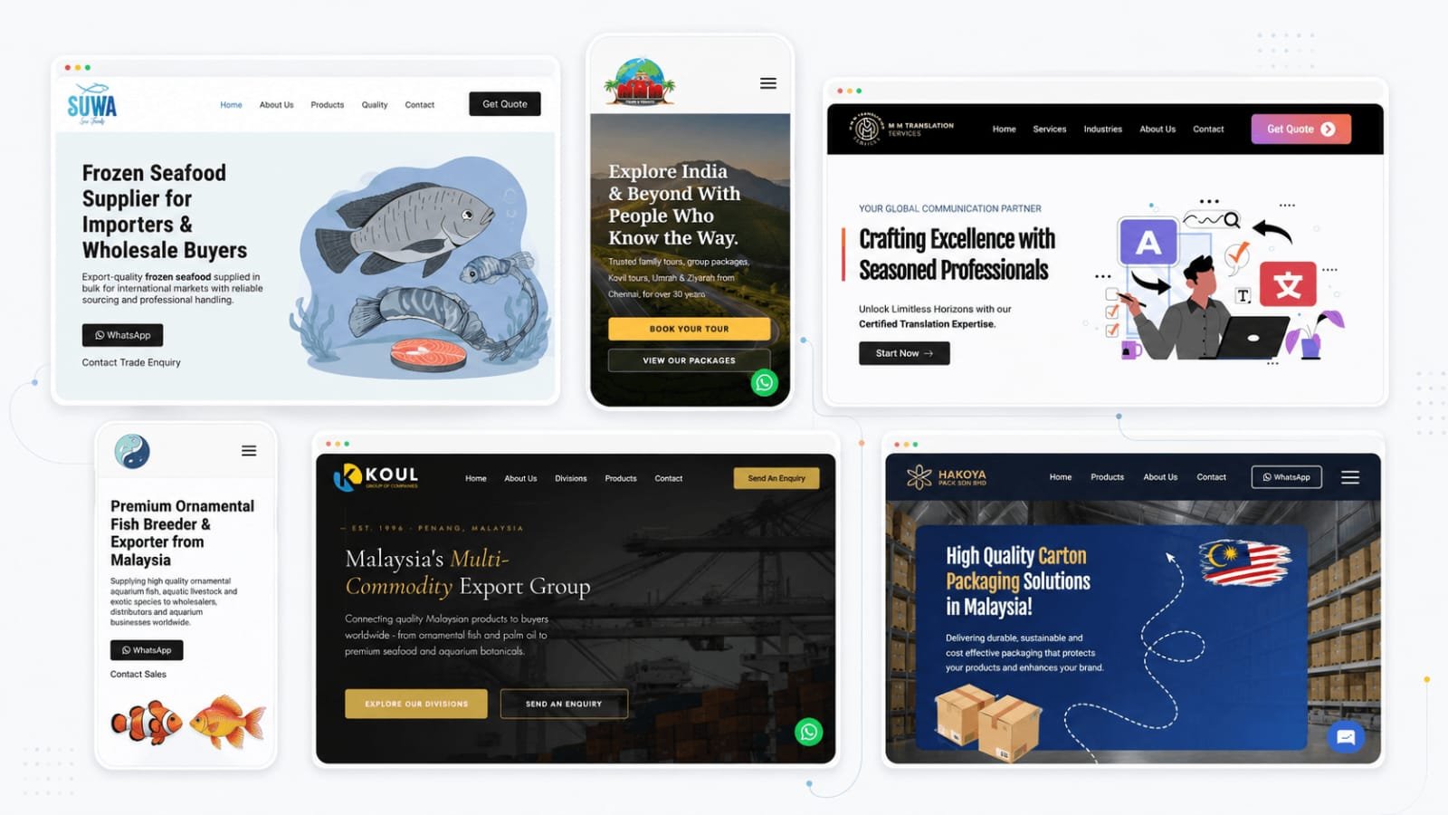 Client website example